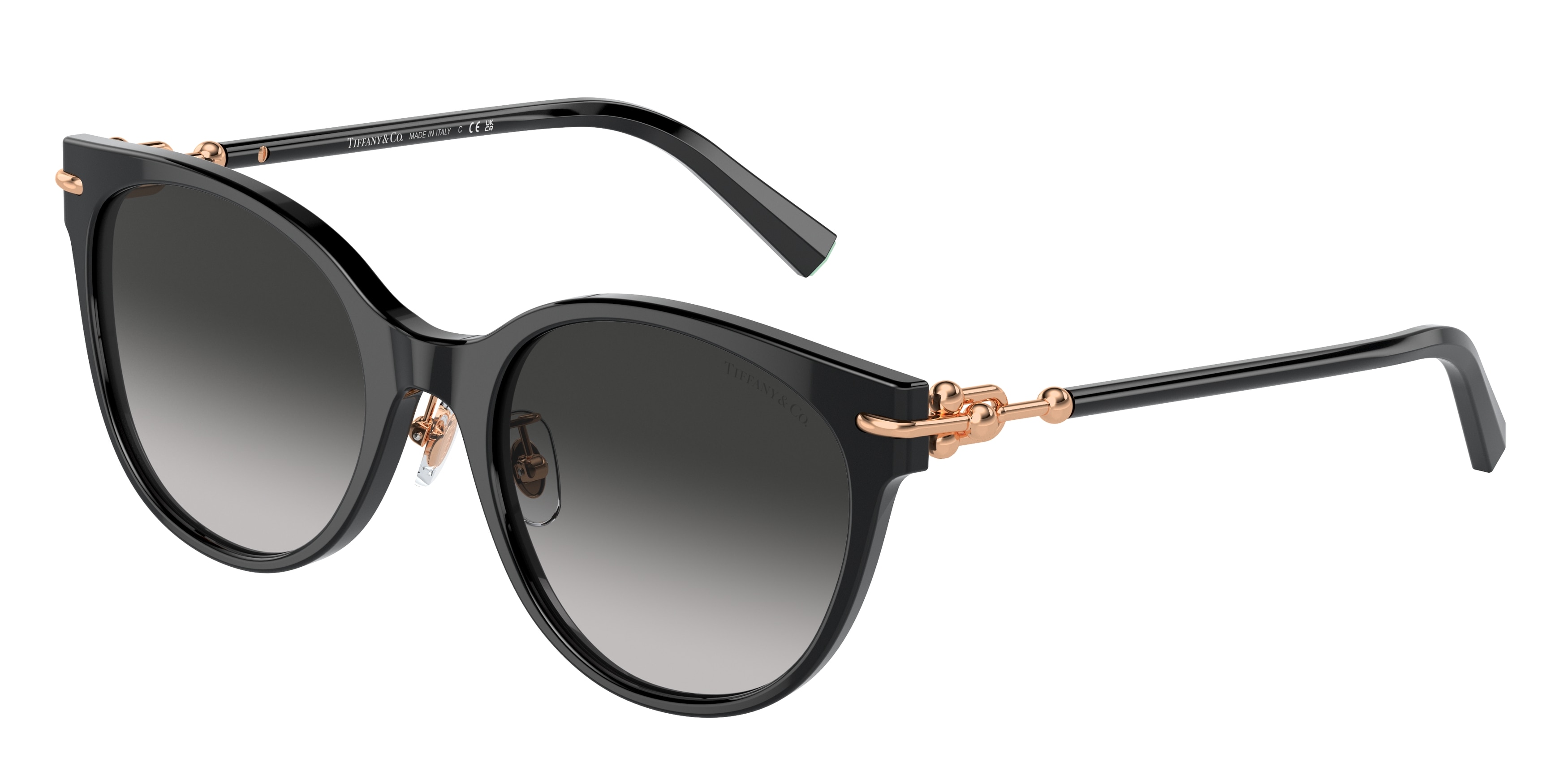 Tiffany Damen TF4223D 80013C Sonnenbrillen Acetat Schwarz Grau Cat Eye Normal Schattiert-image